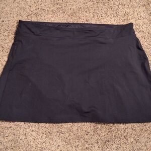 New Women's Black Lands End Swim Skirt Size 16